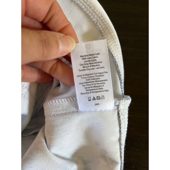 3 For $6 Time And Tru Womens XSmall Blue White Floral Skinny Jeggings Elastic - Picture 6 of 6